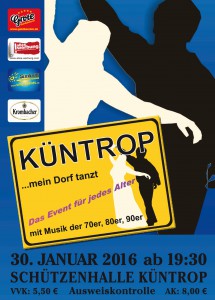 Küntrop tanzt 2016 Flyer